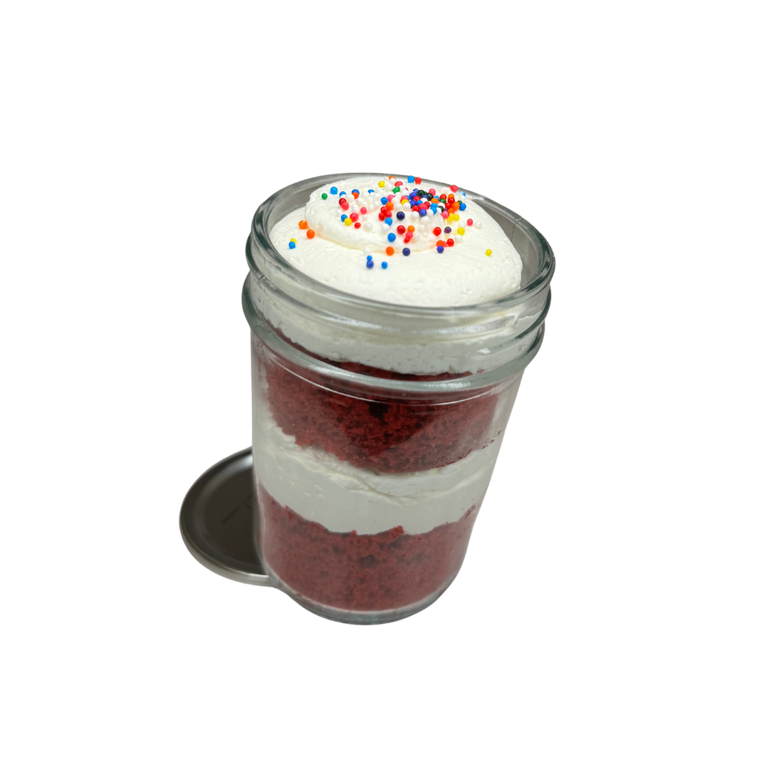 Red Velvet Cream Cheese Jar