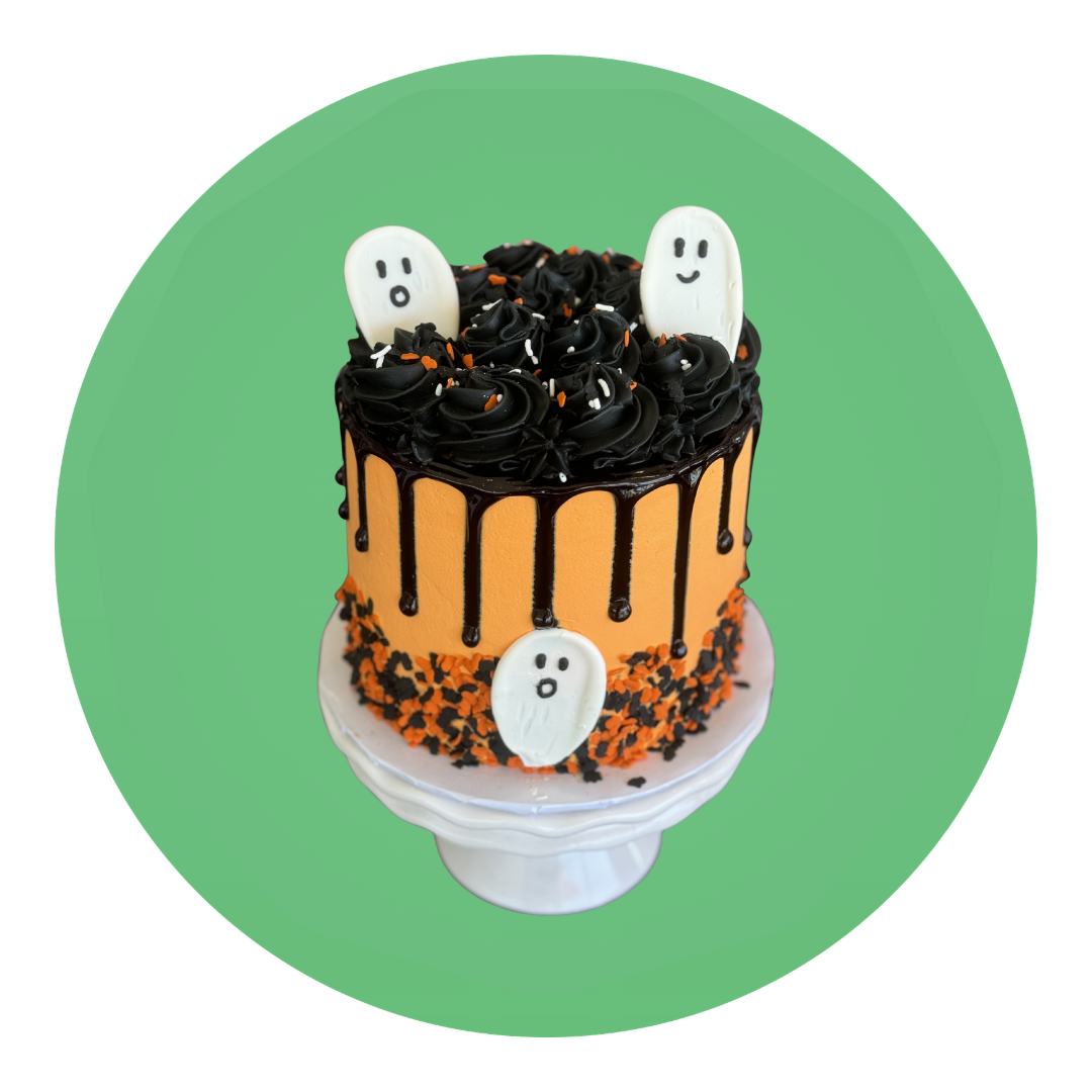Spooky Ghost Halloween Cake