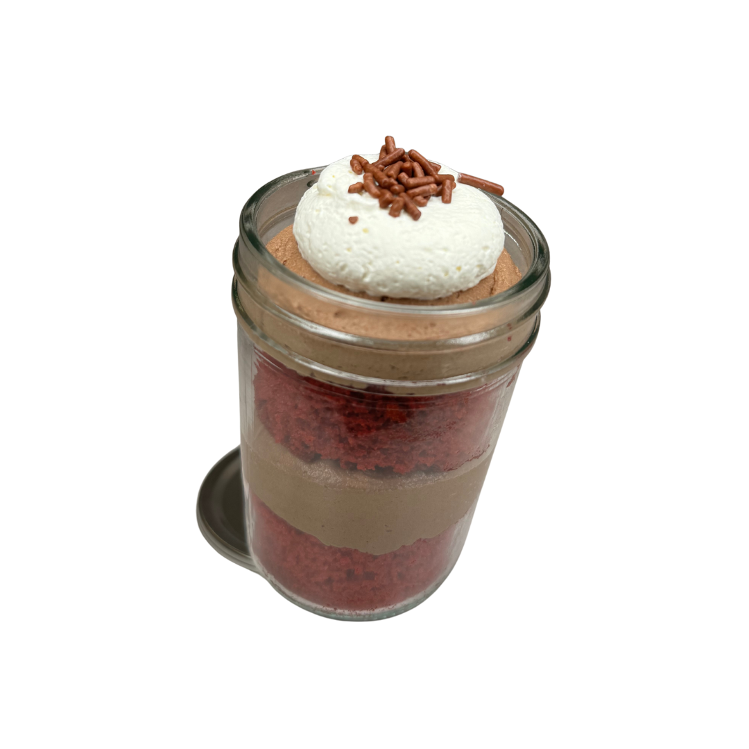 Red Velvet with Nutella Mousse