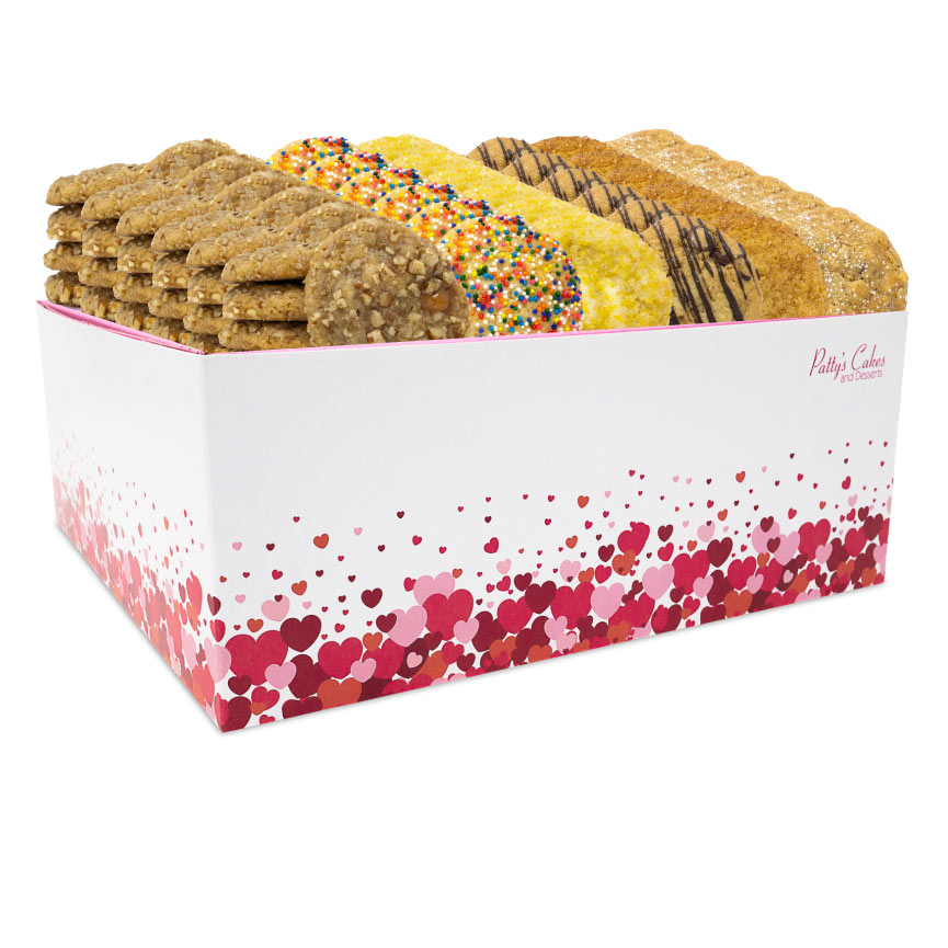 Mini Cookie 72 Pack :|: Hearts Gift Box