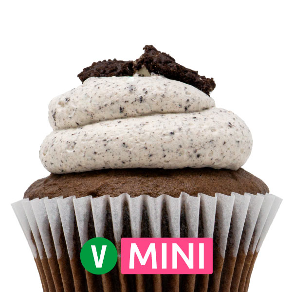 Vegan Chocolate with Oreo Mousse Mini Cupcakes - Dozen