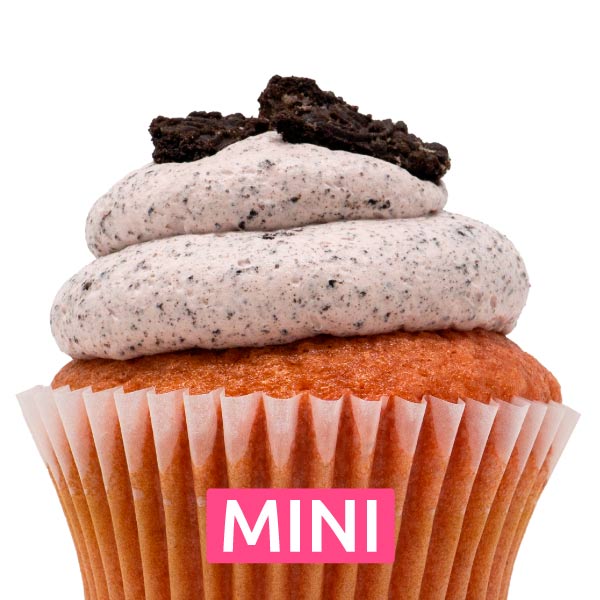 Strawberry with Strawberry Oreo Mousse Mini Cupcakes - Dozen