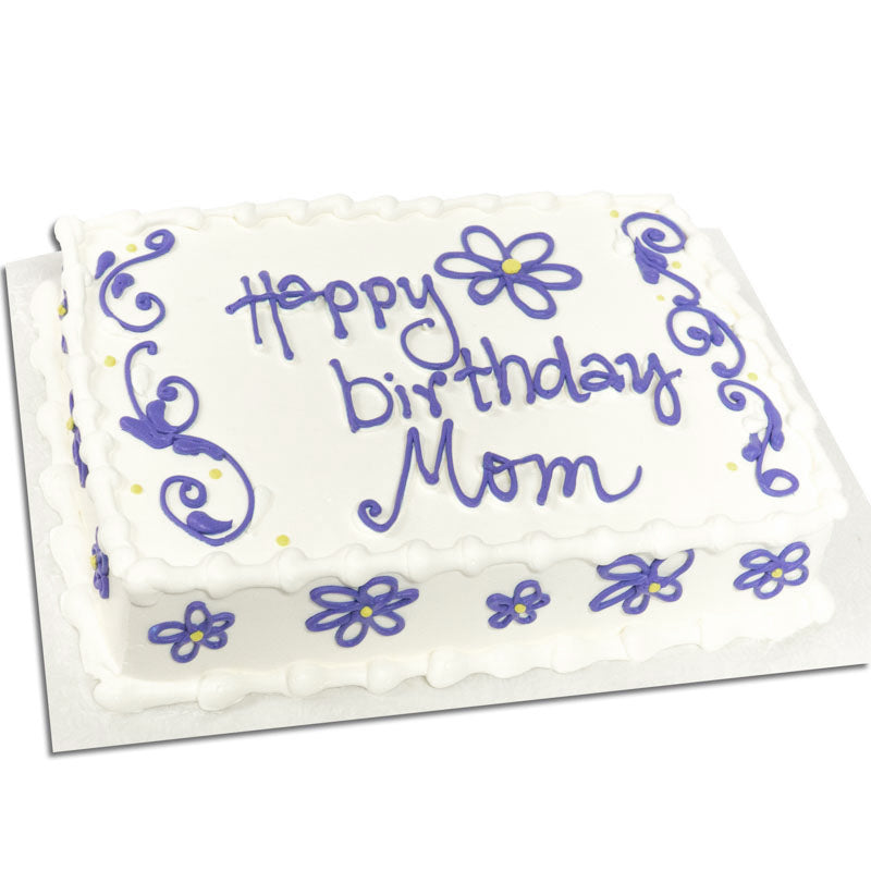 Flowers Sheet Cake - Semi Custom