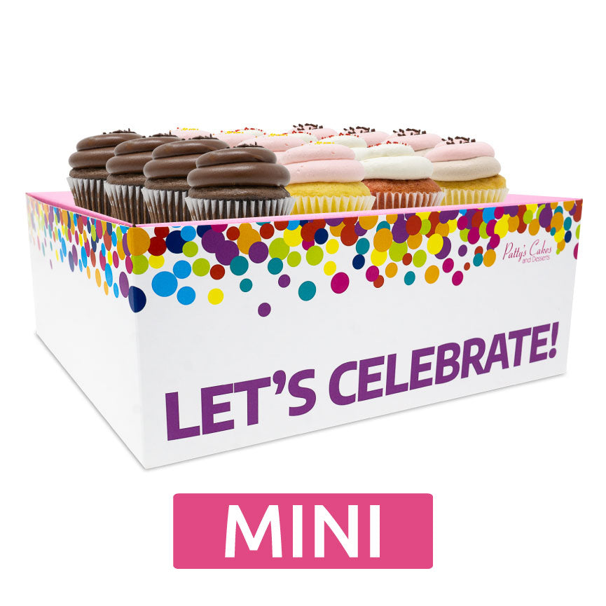 Mini Cupcakes - 12 Pack :|: Let's Celebrate Gift Box