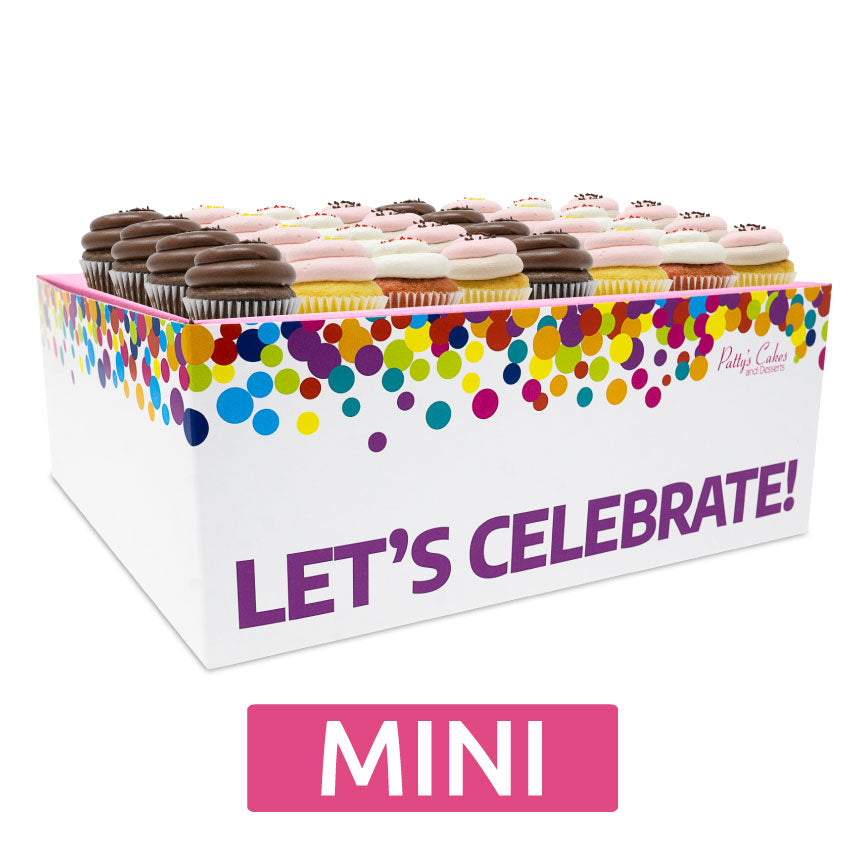 Mini Cupcakes - 24 Pack :|: Let's Celebrate Gift Box