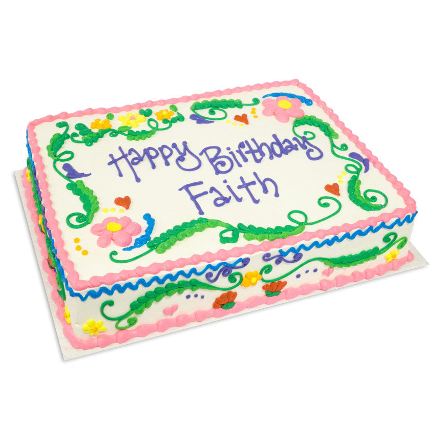 Colorful Sheet Cake