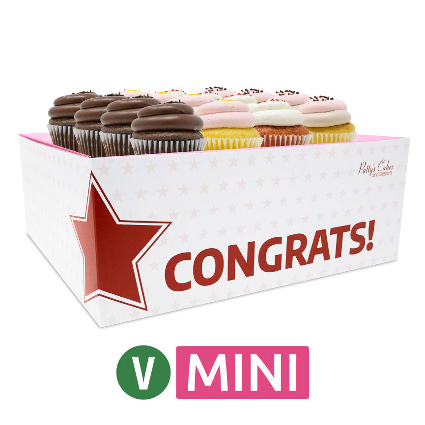 Vegan Mini Cupcakes - Choose Your Flavors - 12 :|: Congrats Gift Box