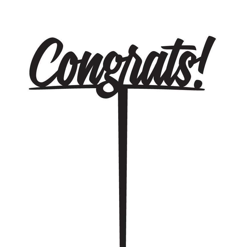 Congrats Cake Topper