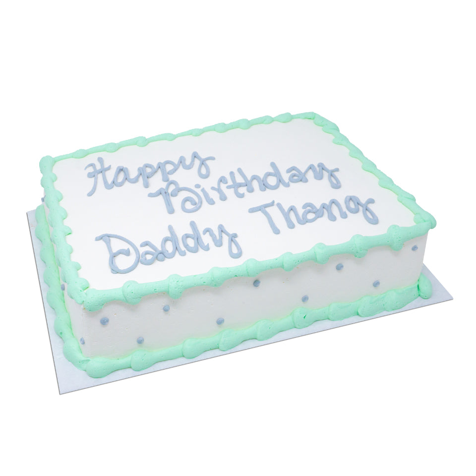 Single Dot Sheet Cake - Semi Custom
