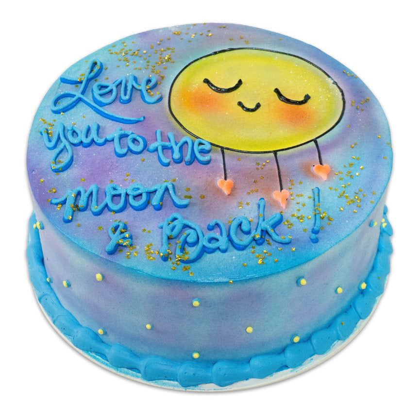 Love You to the Moon and Back Cake