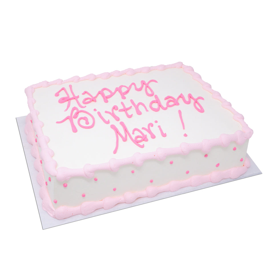 Single Dot Sheet Cake - Semi Custom