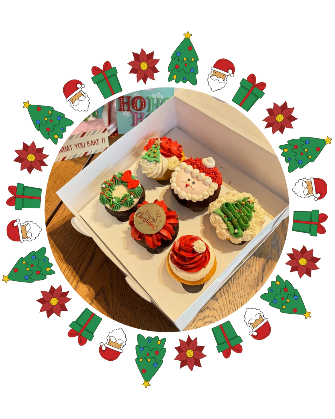 Simply Cakes Christmas Cupcake Collab 6pc