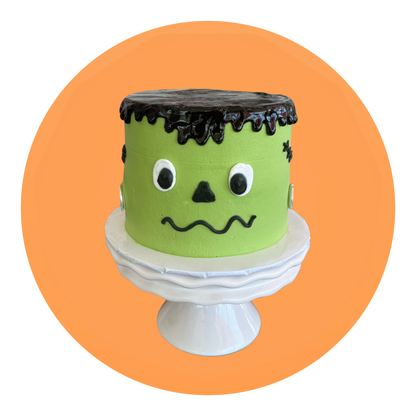 Frankenstein Halloween Cake