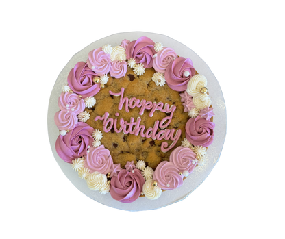 Pink Chocolate Chip HBD Cookie 8"