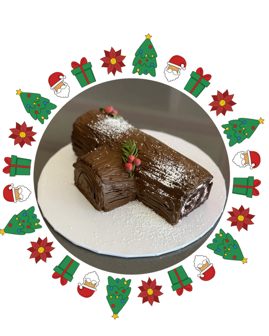 Yule Log Cake  (8-10ppl)