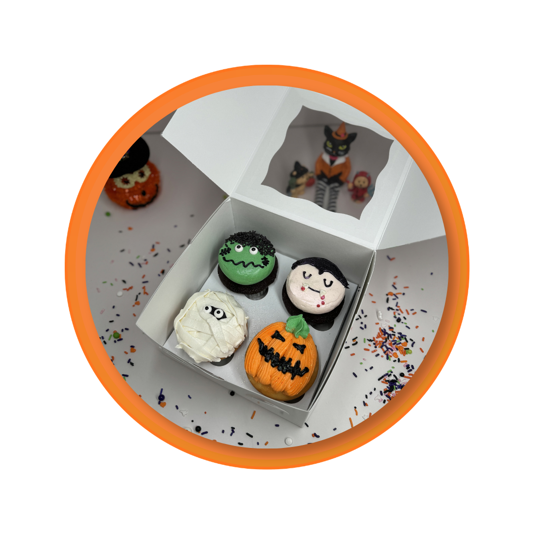 Simply Cakes X Fancy Halloween Cupcakes Handpiped 4pc