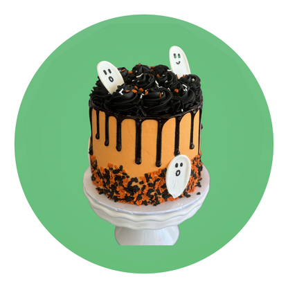Spooky Ghost Halloween Cake