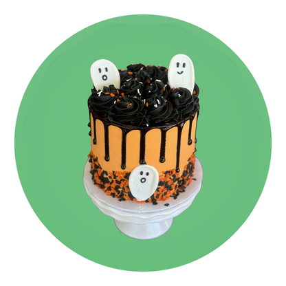 Spooky Ghost Halloween Cake