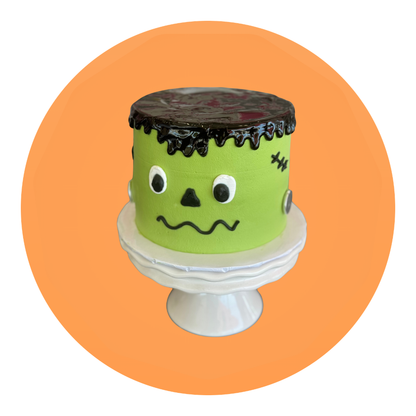 Frankenstein Halloween Cake