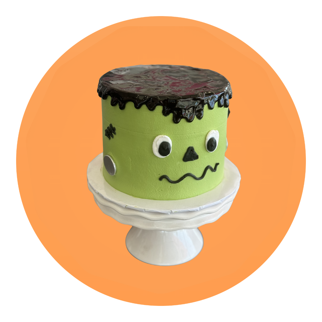 Frankenstein Halloween Cake