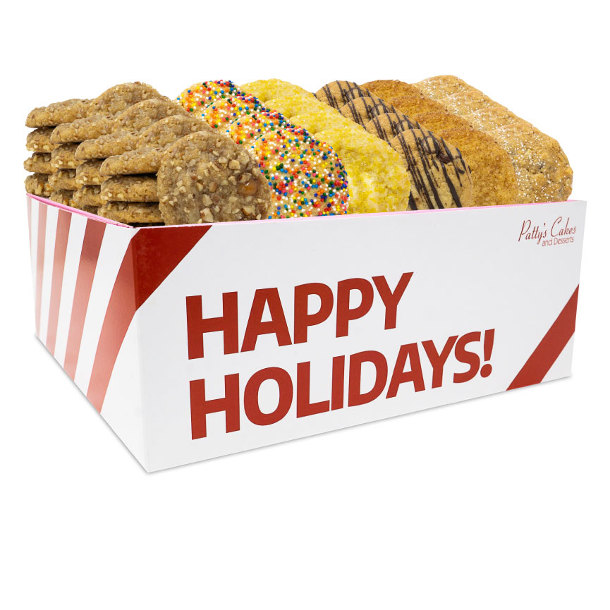 Mini Cookie 48 Pack :|: Happy Holidays Gift Box