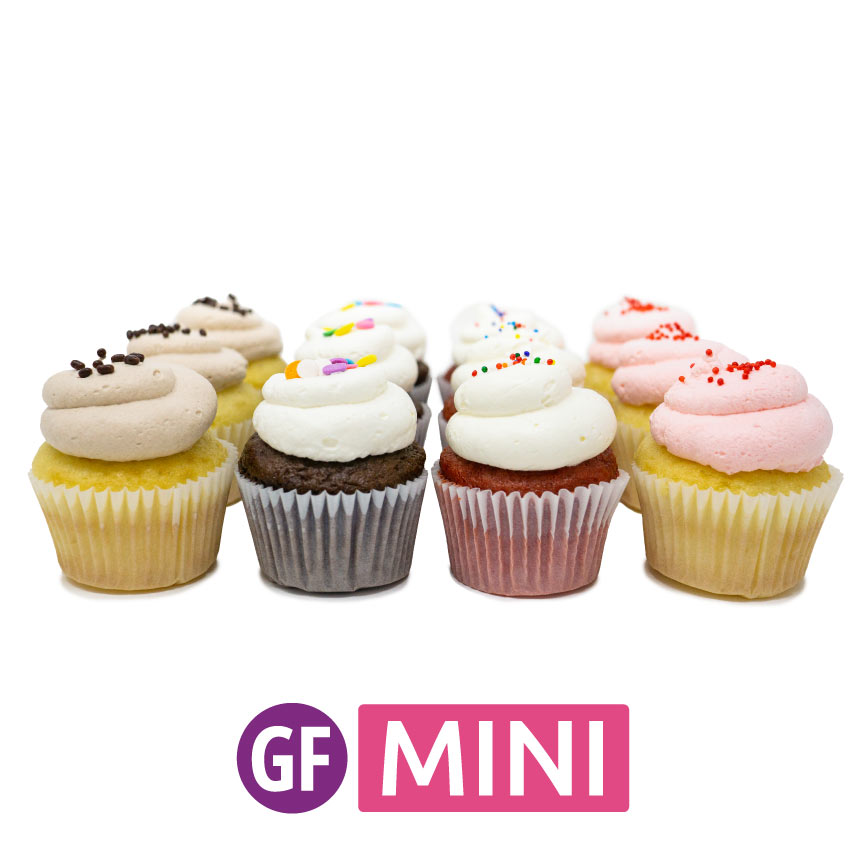 Gluten-Free Mini Cupcakes - Split Dozen