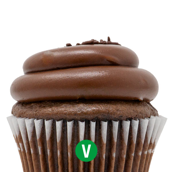 Vegan Chocolate with Chocolate Fudge Cupcake