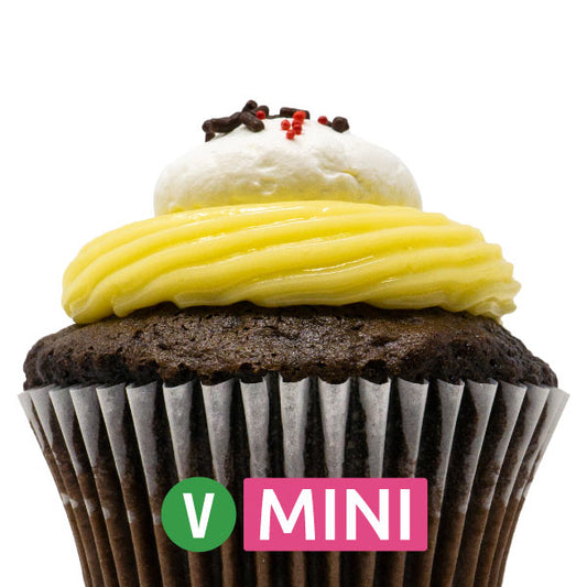 Vegan Chocolate Strawberry Cream Mini Cupcakes - Dozen