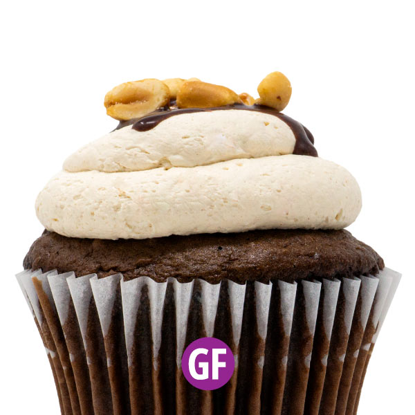 Gluten-Free - Chocolate with Peanut Butter Mousse Cupcake