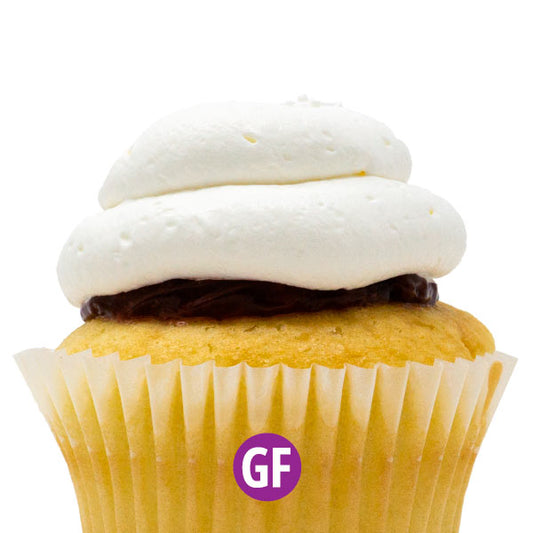 Gluten-Free - White Razzle Cupcake