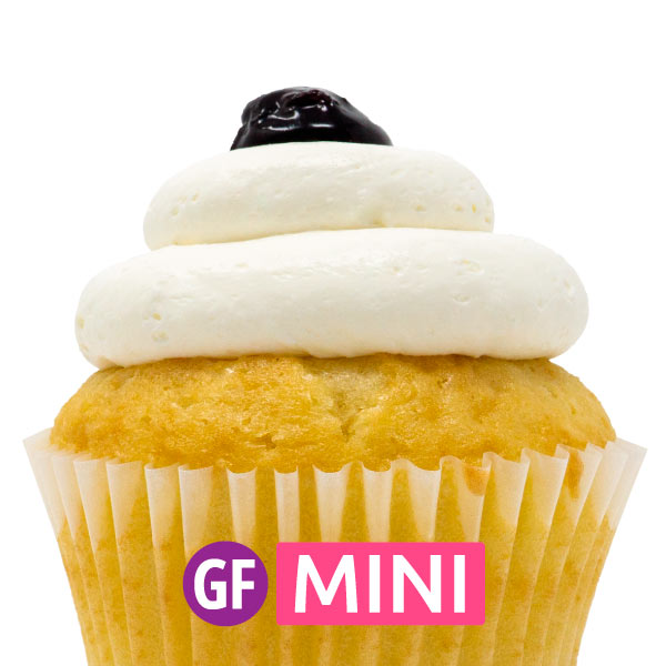 Gluten-Free - Blueberry Bliss Mini Cupcakes - Dozen