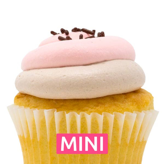 The Neapolitan Mini Cupcakes - Dozen