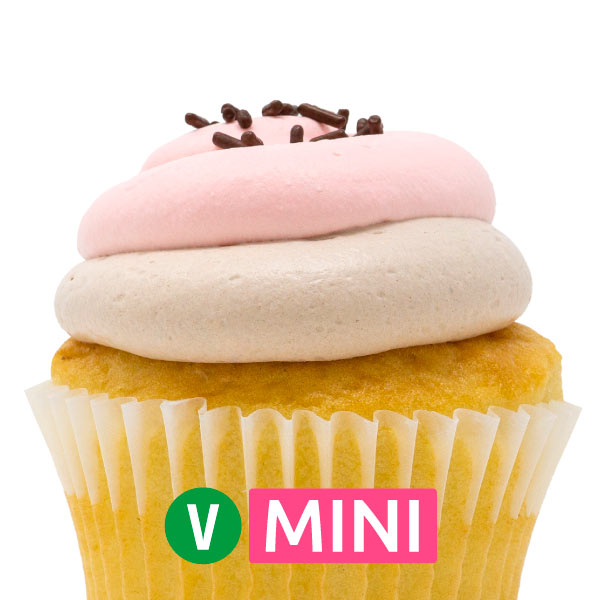 Vegan The Neapolitan  Mini Cupcakes - Dozen
