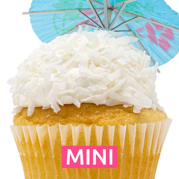 Pina Colada Mini Cupcakes - Dozen