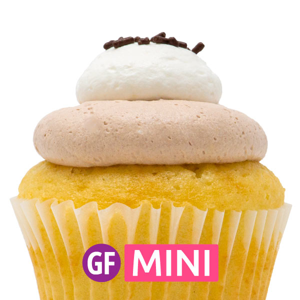 Gluten-Free - White with Nutella Mousse Mini Cupcakes - Dozen