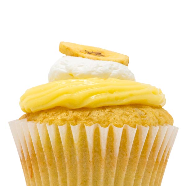 Banana with Vanilla Cream Cupcake