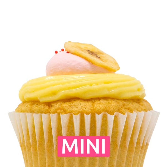 Banana Strawberry Mini Cupcakes - Dozen