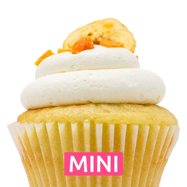 Banana Mango Mini Cupcakes - Dozen