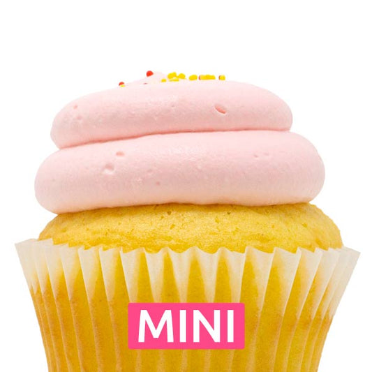 Lemon Strawberry Mini Cupcakes - Dozen