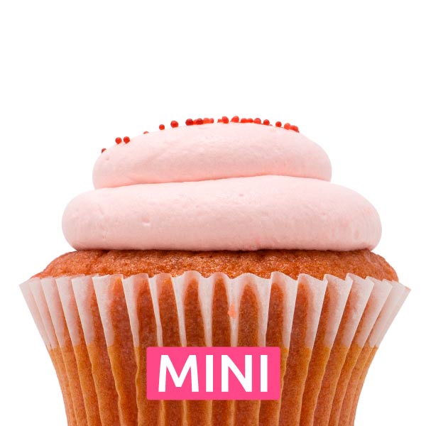 Very Berry Strawberry Mini Cupcakes - Dozen