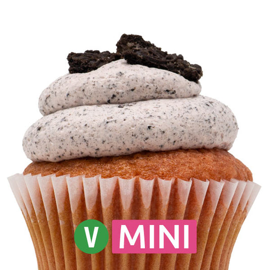 Vegan Strawberry with Strawberry Oreo Mousse Mini Cupcakes - Dozen