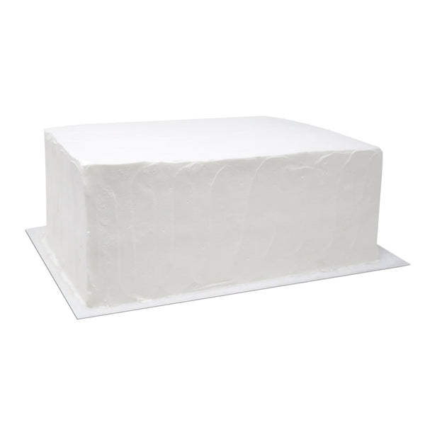 Large Rectangle Lucite Cake Tray with Clear Cover-White Marble or