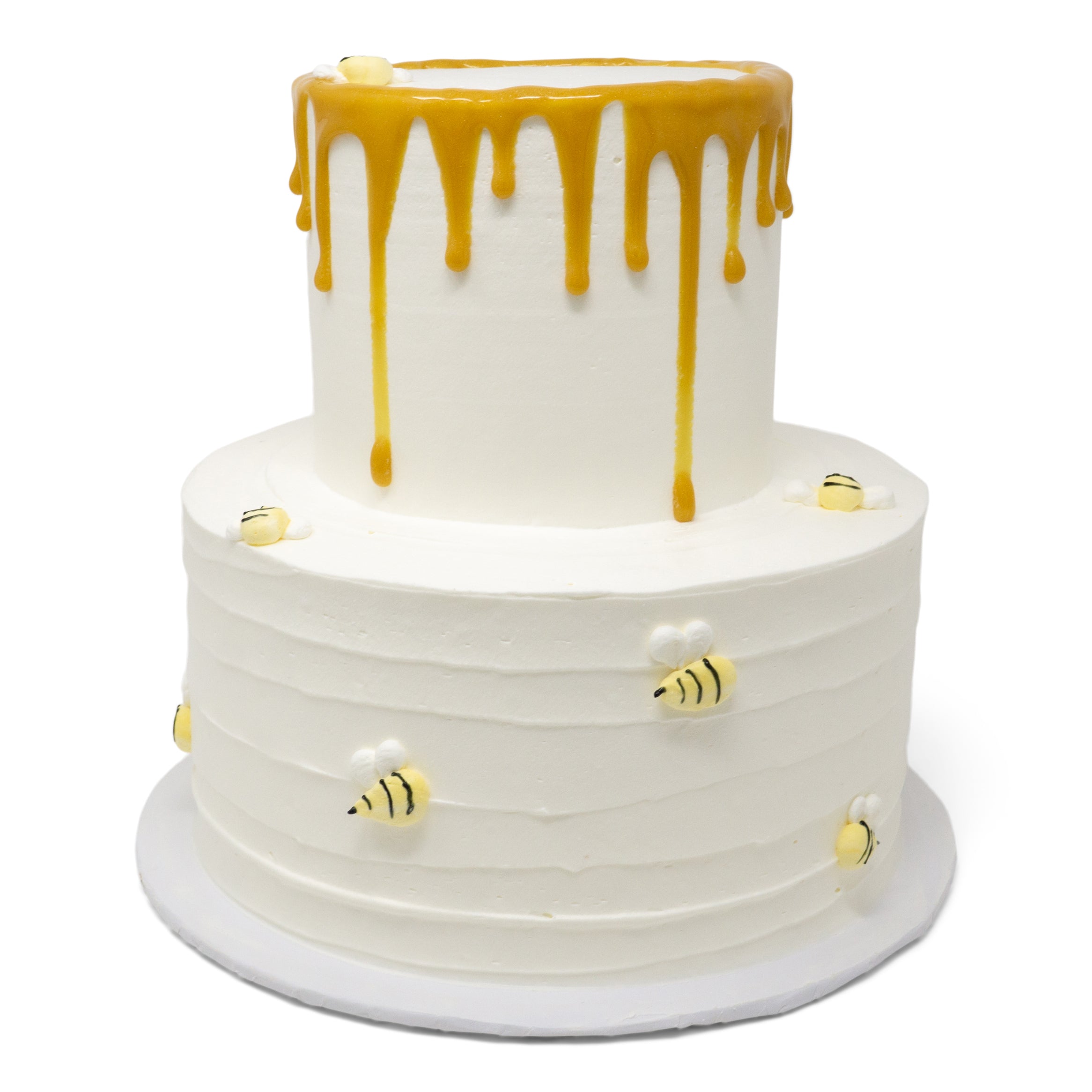 Premium Photo | Watercolor illustration of a honey birthday cake with  candles isolated on white background