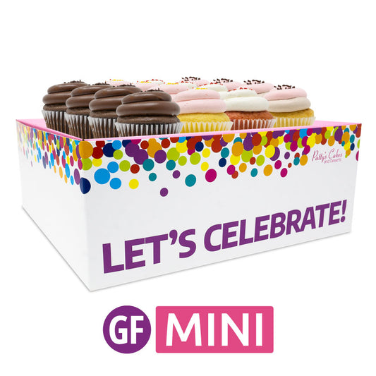 Gluten-Free Mini Cupcakes - Choose Your Flavors - 12 :|: Let's Celebrate Gift Box