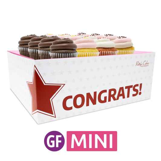 Gluten-Free Mini Cupcakes - Choose Your Flavors - 12 :|: Congrats Gift Box