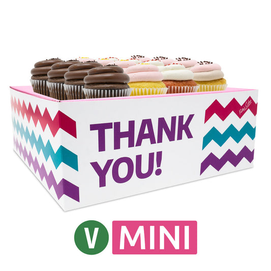 Vegan Mini Cupcakes - Choose Your Flavors - 12 :|: Thank You Gift Box