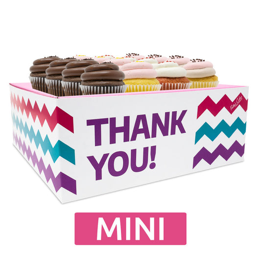 Mini Cupcakes Choose Your Flavors - 12 :|: Thank You Gift Box