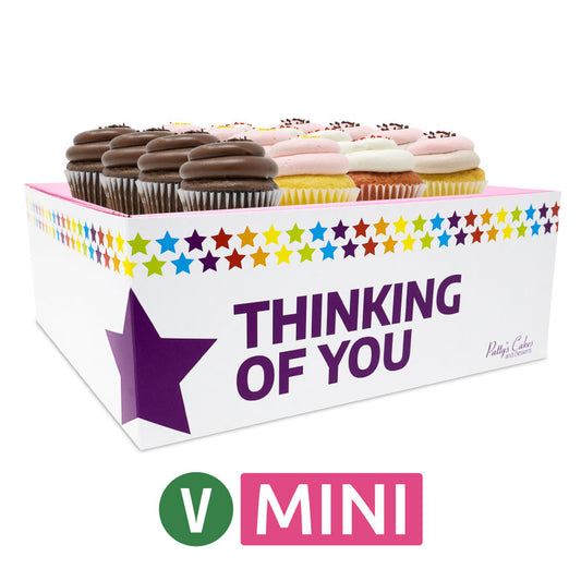 Vegan Mini Cupcakes - Choose Your Flavors - 12 :|: Thinking of You Gift Box