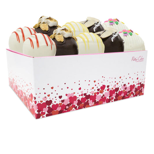 Cake Ball 12 Pack :|: Hearts Gift Box