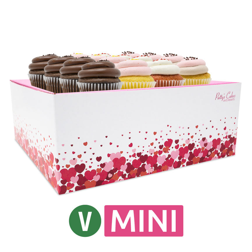 Vegan Mini Cupcakes - Choose Your Flavors - 12 :|: Hearts Gift Box